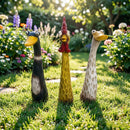 Outdoor Garden Decor Chicken, Duck & Goose Resin Animal Statues, Fun Lawn Ornaments for Farmhouse or Microlandscape Design, Weatherproof & Durable