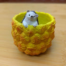 Cute Hedgehog Pineapple Resin Planter - Mini Succulent Pot, Desktop Decor, Garden Ornament, Unique Gift for Plant Lovers (Pineapple)