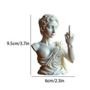 Rebellious Venus Statue Modern Resin Sculpture of Aphrodite Giving the Middle Finger Edgy Home Decor, Bold Art Piece for Living Room, Office, or Bar Unique Gift for Art Lovers(Model F)