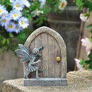 Whimsical Fairy Door Garden Statue Enchanting Outdoor & Indoor Decor for Flower Beds, Patios, Lawns, and Fairy Gardens