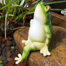 Creative Umbrella Frog Resin Figurine - Outdoor Patio Garden Balcony Decor, Aquarium Micro Landscape Craft