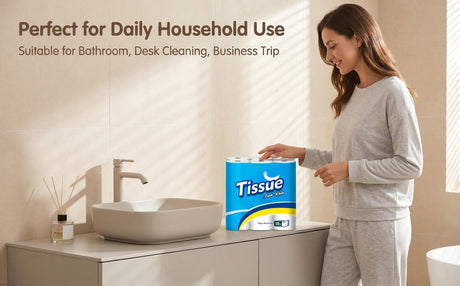 Coreless Toilet Paper, 18 Rolls Per Carton