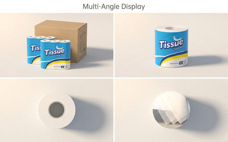 Coreless Toilet Paper, 18 Rolls Per Carton