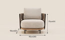 Woven Armrest Single Outdoor Sofa