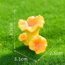 10pcs Artificial Golden Cup Fenzheng Mushroom Ornament Type-10