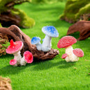 10pcs Artificial Pink Crown Dunji Mushroom Ornament Type-6