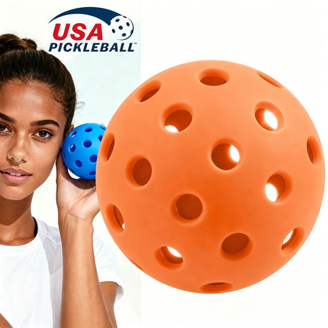 15-Pack 72mm Purple Pickleballs 26-Holes