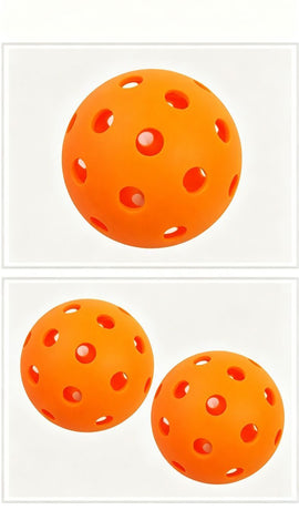 15-Pack 74mm White Pickleballs 40-Holes