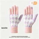 2-Pack Women Touchscreen Knitted Gloves-NT30107 Cherry-Blossom-Pink