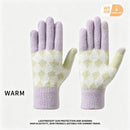 2-Pack Women Touchscreen Knitted Gloves-NT30107 Purple-Yam-Purple