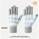 2-Pack Women Warm Touchscreen Knitted Gloves-NT30107 Light-Gray