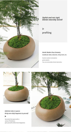 200g Artificial Dark Green Filamentous Moss 3-Pack