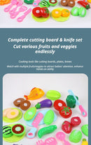 22-Piece Fruit And Veggie Cutting Toy Set (Random Assorted)
