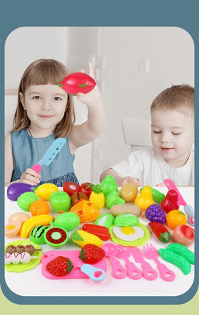 22-Piece Fruit And Veggie Cutting Toy Set (Random Assorted)