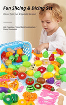 22-Piece Fruit And Veggie Cutting Toy Set With Pizza (Random Assorted)