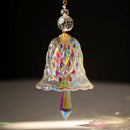 2Pcs Mixed Colorful & Transparent Crystal Glass Wind Chimes