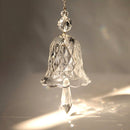 2Pcs Mixed Colorful & Transparent Crystal Glass Wind Chimes