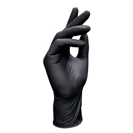 300Pcs Heavy-Duty Black Disposable Nitrile Gloves-Extra Large