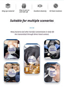 300Pcs Heavy-Duty Black Disposable Nitrile Gloves-Large
