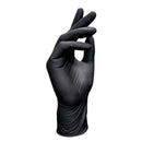 300Pcs Heavy-Duty Black Disposable Nitrile Gloves-Medium