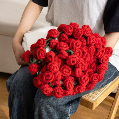 33 Red Rose Bouquet Blanket Diameter Approximately 80CM