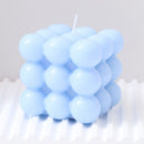 3Pcs blue Rubik's Cube Scented Candle Home Decor Ornaments