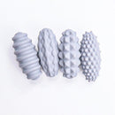 4-Pack Oval Random Gray And Styles