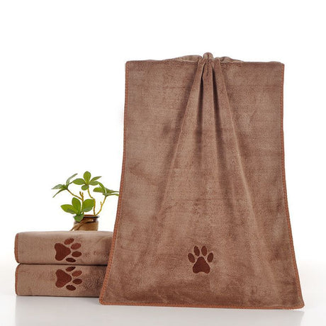 5-Pack Pet Quick-Dry Microfiber Towel Dark Brown Size-40x80cm