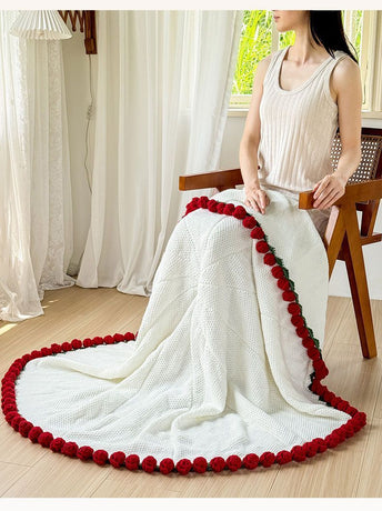 52 Red Rose Bouquet Blanket Diameter Approximately 110CM