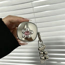 AirPods 4 Textured Silver Heart Electroplated Case + 3 Heart Charms