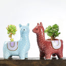 Alpaca Red Ceramic Planter