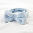 Autumn/Winter Plush Bow Headband Leather Red