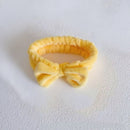 Autumn/Winter Plush Bow Headband Milky White
