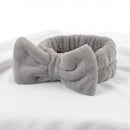 Autumn/Winter Plush Bow Headband Navy Blue