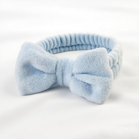 Autumn/Winter Plush Bow Headband Pink
