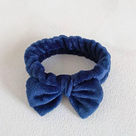 Autumn/Winter Plush Bow Headband Yellow
