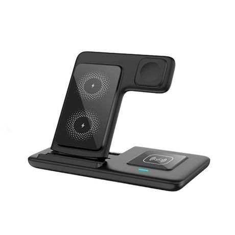 Black 20W Foldable 3-in-1 Wireless Charger