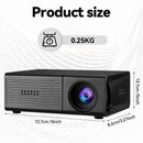 Black M3S 1080P Mini Projector USB-Powered Version Includes Manual