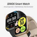 Black Unisex Health Monitoring Smart Watch with Call Function
