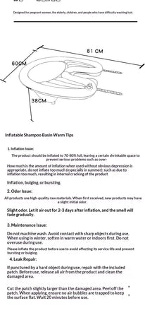 HairWashingBasinBlack+WaterproofRing+DrainageBag