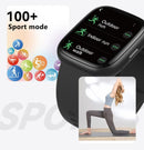 Blue Unisex Health Monitoring Smart Watch with Call Function