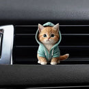 [VentStyle]BlueHoodieKitten+PinkMilkTeaKitten+BackpackPuppy-3-PieceSet