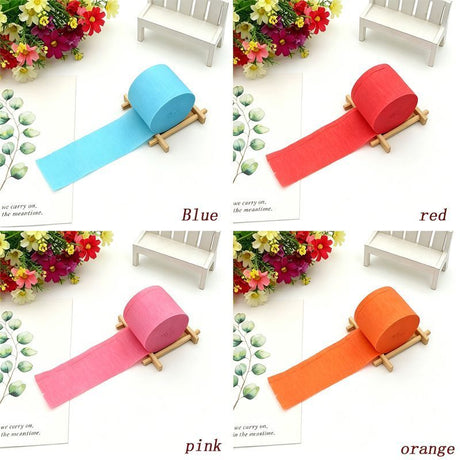 Colored Crepe Paper - red,20Rolls