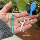 Disposable 3-in-1 Soft Toothbrush with Burst Bead