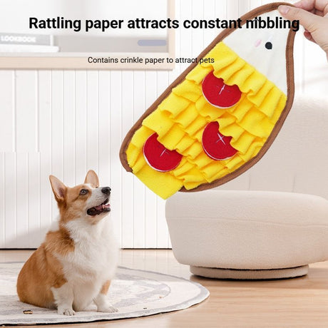 Dog Snuffle Mat for Foraging and Enrichment hamburger