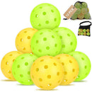 Durable Black Pickleballs 40-Holes 12-Pack (Color Box)