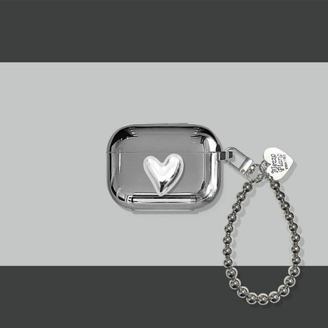 Electroplated 3D Heart + Bracelet Apple AirPods 1/2