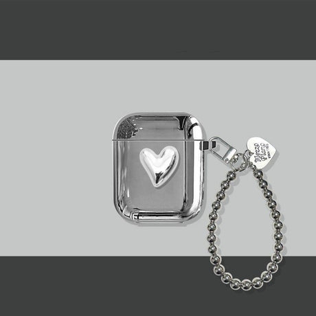 Electroplated 3D Heart + Bracelet Apple AirPods 4