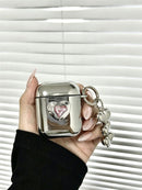 Floral Electroplated Case + 3 Heart Charms AirPods 4
