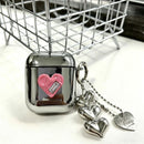 Floral Electroplated Case + 3 Heart Charms AirPods Pro 2